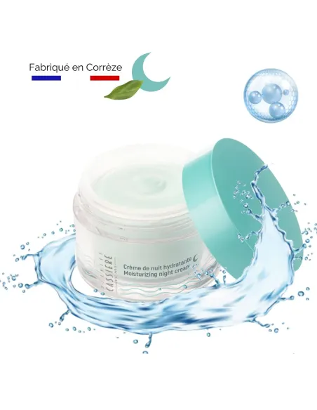 Crème de nuit hydratante à l'eau se Source des Jardins 2