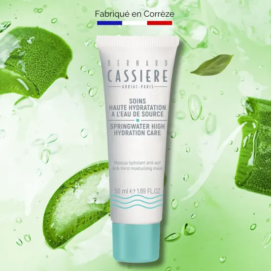 Masque hydratant anti-soif à l'eau de Source - Bernard Cassière
