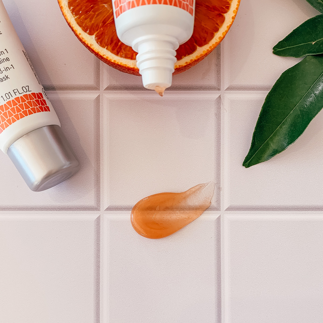 masque visage orange sanguine