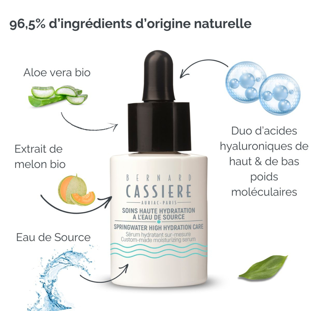 Sérum hydratant sur-mesure à l'eau de Source - Bernard Cassière