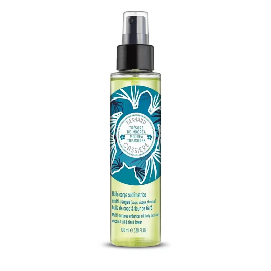 Huile sublimatrice multi-usages huile de coco & fleur de tiaré - Bernard Cassière