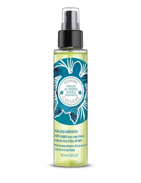 Huile sublimatrice multi-usages huile de coco & fleur de tiaré - Bernard Cassière