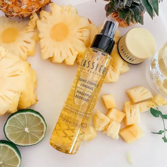 huile corps vergeture ananas