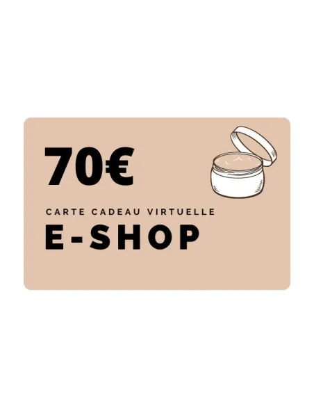 Carte cadeau e-shop 70e