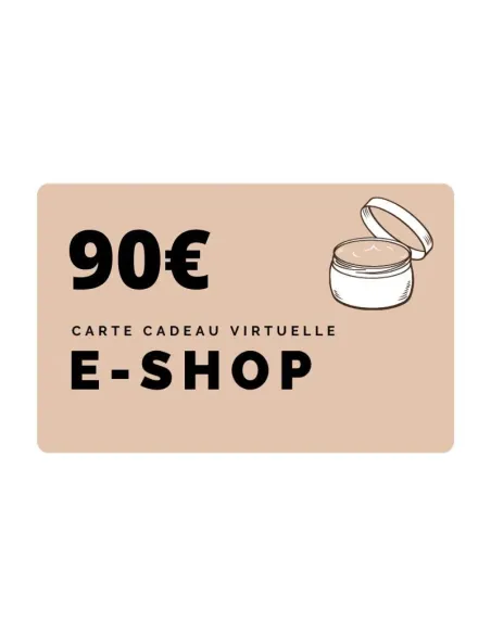 Carte cadeau e-shop 90e